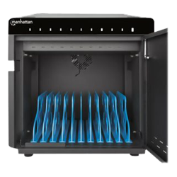 Ladestation ladeskab skab med ls USB-C til enheder ipad tablets smartphone - op til 10,2"