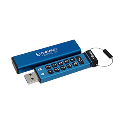 USB ngle KINGSTON  IronKey Keypad 200  Aes-256 kryptering USB-A 16GB til 256GB