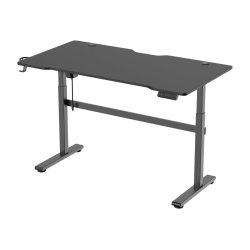 Gamingbord Skrivebord hjdejustering kabelstyring kop- og headsetholder vlg Sort 