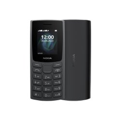 Nokia 105 4G 2nd (2024) 1,8" sk�rm mobiltelefon 128MB M-radio lommelygte dual-SIM brunsort / sort