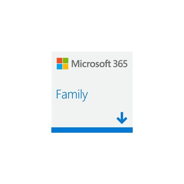 Microsoft 365 Family Kb eller forny til pc og Mac 6 brugere 1 r