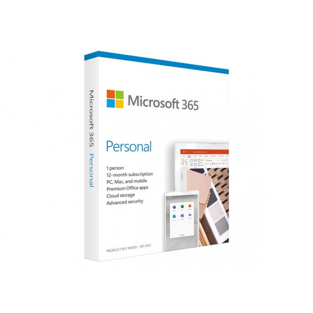 Microsoft 365 Personal kb og fony pc og Mac abo 1 r
