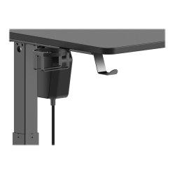 Gamingbord Skrivebord hjdejustering kabelstyring kop- og headsetholder vlg Sort 