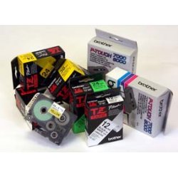 Brother sort TZ-tape (laminerede) 