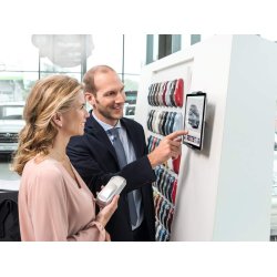 Universal holder justerbar til tablet sk�rmst�rrelse: 7"-13" v�gmonterbar solv/sort