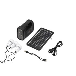 Solpanel solcelle 3W Solar Power Station Set med LED pre usb powerstation 