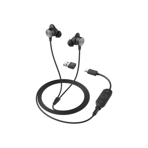 Logitech Zone Wired Earbuds Kabling Headset Microsoft Teams Certified Sort