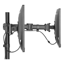 Office Skrmbeslag bordbeslag tiltbar drejbar roterbar 2 skrme 13"-27" sort 