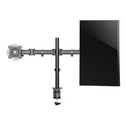 Office Skrmbeslag bordbeslag tiltbar drejbar roterbar 2 skrme 13"-27" sort 