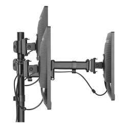Office Skrmbeslag bordbeslag tiltbar drejbar roterbar 3 skme 13"-27" sort 