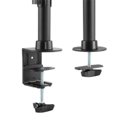 Office Skrmbeslag bordbeslag tiltbar drejbar roterbar 4 skrme 13"-27" sort 