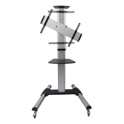 Gulvstativ justerbar med hjul og hylde til TV monitor 37-70 