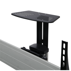 Gulvstativ justerbar med hjul og hylde til TV monitor 37-70 