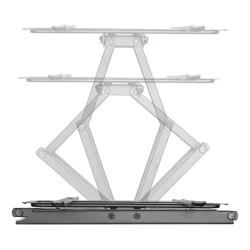 Vgbeslag fuldt bevgeligt 3-vejs til skrm/tv, 32 "-55", tilt, drejbart, curved-tv, sort