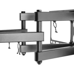 Vgbeslag fuldt bevgeligt 3-vejs til skrm/tv, 37 "-70", tilt, drejbart, curved-tv, sort