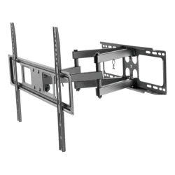 Vgbeslag fuldt bevgeligt 3-vejs til skrm/tv, 37 "-70", tilt, drejbart, curved-tv, sort