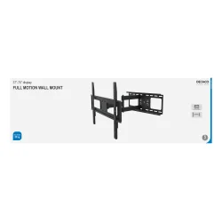 Vgbeslag til tv/skrme, 37"-70" max 50kg, 3 led sort