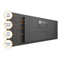 AG Neovo PB3701 Panorama skrm ultrabredt design 94 cm 37" LED, 1920 x 540 pixel, 24/7