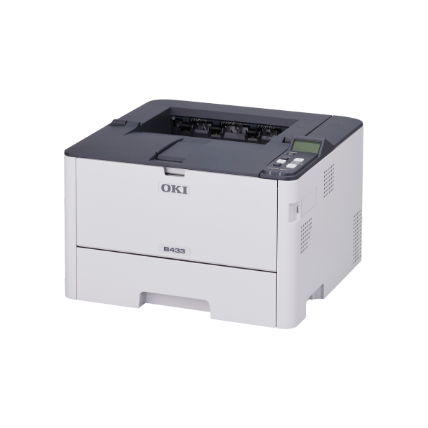 Printer OKI B433dn A4 kompakt Sort/hvid laserprinter Duplex USB Netvrk 