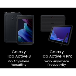 Samsung Galaxy Tab Active 3 8" skrm 64gb 3G 4G LTE sort til barske arbejdsmiljer