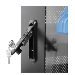 Ladestation med ls 10 enheder AC ladeskab til Smartphone Tablets iPad brbar pc op til 15,6" 