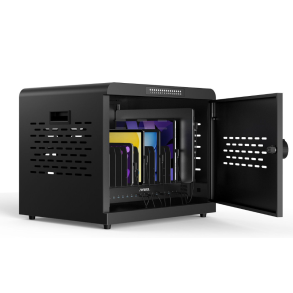 Ladestation Ladeskab sikkert skab med ls til 16 brbare computere og tablets op til 15,6