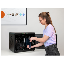 Ladestation Ladeskab sikkert skab med ls til 16 brbare computere og tablets op til 15,6" USB-C 