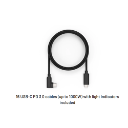 Ladestation Ladeskab sikkert skab med ls til 16 brbare computere og tablets op til 15,6" USB-C 