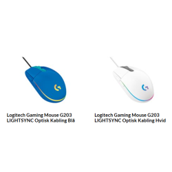 Logitech Gaming Mouse G203 LIGHTSYNC Optisk Kabling med RGB lys 