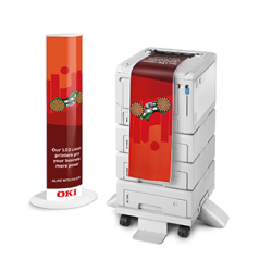 Printer OKI C650dn  A4 professionel kompakt Farveprinter Duplex USB Netvrk banner 