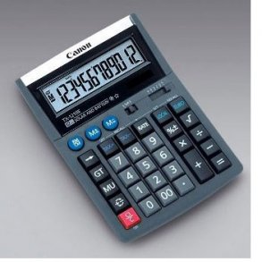 Regnemaskine Canon TX-1210E desktop calculator kontorbrug bogholderi mm
