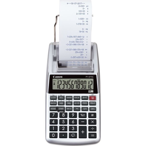 Canon desktop printing calculator regnemaskine w/o adapter