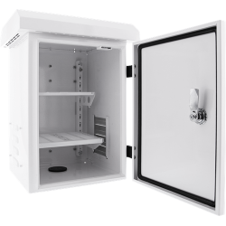 Skab lsebart vgskab kompakt praktisk Lockable wall cabinet IP55 hvid  Vlg 2 strrelser