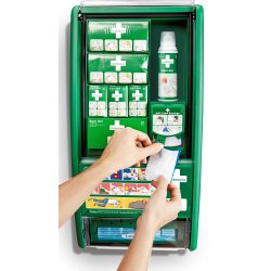 F�rstehj�lpsstation F�rstehj�lp til forbr�ndinger brands�r eks. kokke elektrikere svejsere mm..