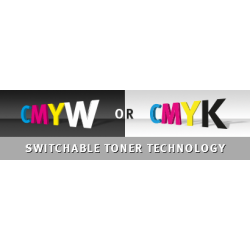 OKI Pro8432WT A4 A3 professionel laserprinter udskriv farver + hvid (CMYW) eller + Sort (CMYK) 