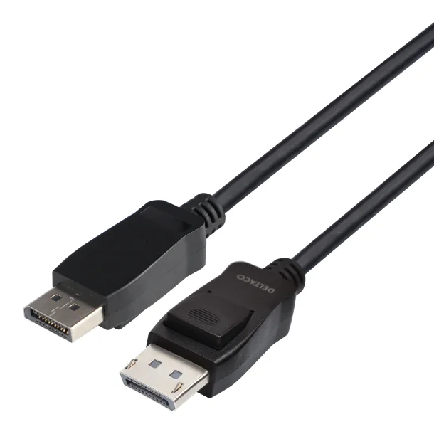 DisplayPort kabel sort 8K 7680x4320 60 Hz tilslutning til computer tv skrm Gaming 1m 2m 3m  