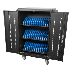 Ladestation AC / USB Ladeskab opladningsvogn hjul/ls til 36 brbar laptops Tablets op til 14"