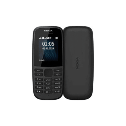 Nokia 105 1,45" skrm 2G mobiltelefon 4MB Ram FM-radio LED-lommelygte dual-SIM sort