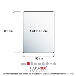 Underlag stoleunderlag stol skrivebord Advantage transparant PVC 90x120 cm tynd tppe