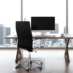 Underlag stoleunderlag stol skrivebord Valuemat transparant PVC 90x120 cm hrdt gulv