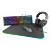 Gaming 4-i-1 Gear Kit RGB Gear Headset Mus Musemtte Tastatur Sort