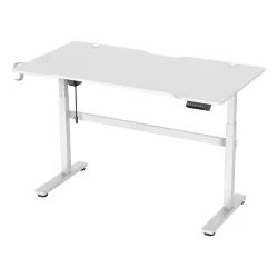 Gamingbord Skrivebord hjdejustering kabelstyring kop- og headsetholder vlg Sort 