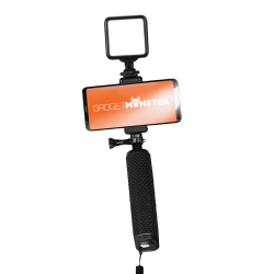 GadgetMonster Vlogging Stick med LED-belysning