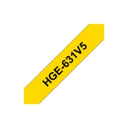 Brother HGe- High-Grade lamineret tape 12mm flere farver (5 stk.)