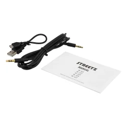 Hovedtelefon STREETZ headset tr�dl�s og kabel med mikrofon, h�reb�ffer i flere farver