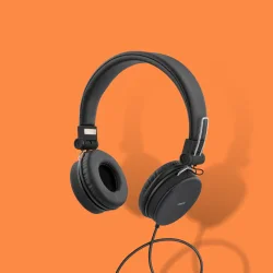 STREETZ hovedtelefoner med mikrofon kabel foldbare