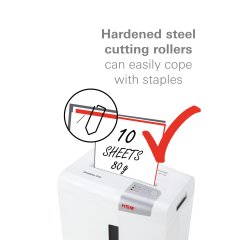 Makulator Shredstar S10 P2 6,0 strimler Destruer informationer papir CD kundekort 