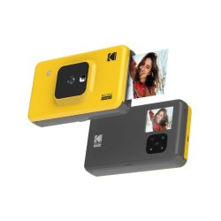 Kodak Mini Shot 2 Retro Instant Kamera sort/gul - klik og print billeder med det samme 