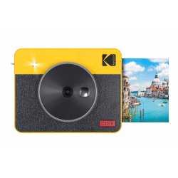 Kodak Mini Shot 3 Retro Instant Kamera sort/gul - klik og print billeder med det samme 