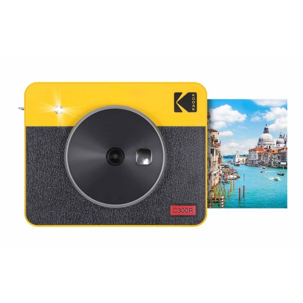 Kodak Mini Shot 3 Retro Instant Kamera sort/gul - klik og print billeder med det samme 